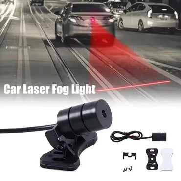 1/2/3PC Car Auto LED Laser Fog Light Vehicle Anti-Collision Taillight Brake Warning Lamp Anti-Collision Car End Rear Tail Fog