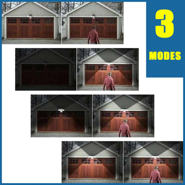 1 PACK Outdoor Motion Sensor Lamp, 4-Head Solar Power Light, 122 LED Solar Light, Flood Lights ,3000 Lumens,270° Lighting Range Econic Blanks