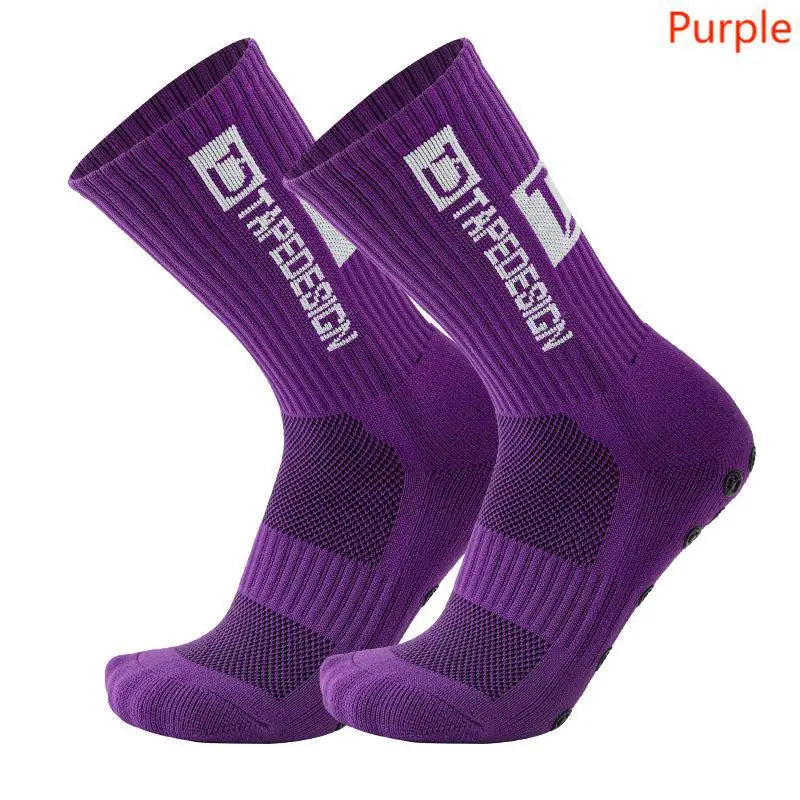 TAPEDESIGN New Anti Slip Football Socks Soccer Sport Cycling Sport Socks For Kids and Adult Quick Pick Grocers