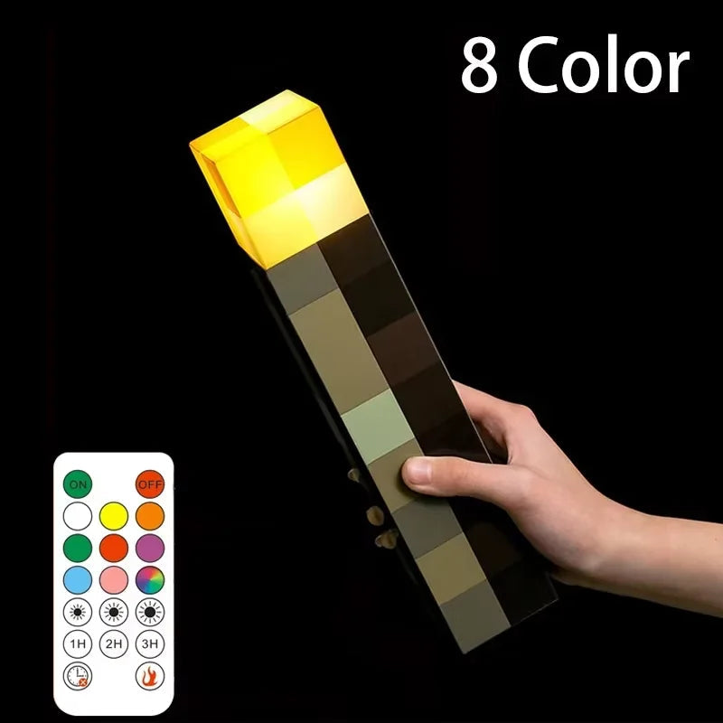11.5 Inch Brownstone Torch Led Night Lights USB Rechargeable Table Light Game Room Decoration Lamp Kids Birthday Gifts Toy Lamps Quick Pick Grocers
