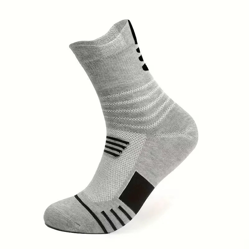 10/5/3MEN'S Mid-calf Socks Cotton Socks for All Seasons, Solid Colour and Versatile Econic Blanks