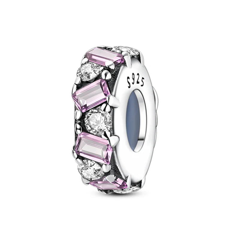 100% 925 Sterling Silver Rainbow Zircon Colorful Butterfly Dragon Shaped Silicone Stopper Charms Beads Fit DIY Bracelets Jewelry Econic Blanks