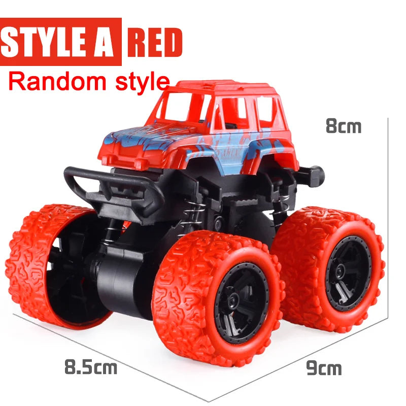 Pull Back Toy Car Inertial Rotation Car Four-wheel Drive Off-road Vehicle SUV Racing Power Car Children's Toy CarGift Quick Pick Grocers