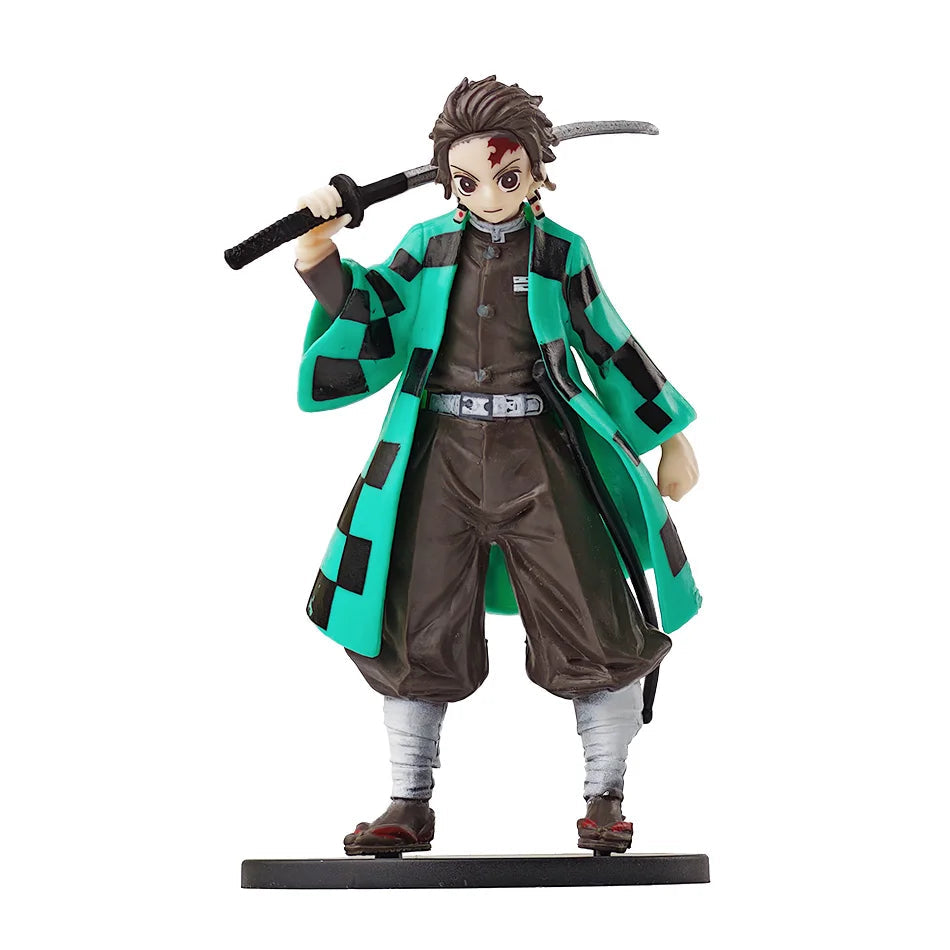 Anime Demon Slayer Kimetsu no Yaiba Figure Kamado Tanjirou Action Figure Agatsuma Zenitsu Nezuko Warrior PVC Model Toys Quick Pick Grocers
