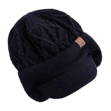 New Unisex Winter Hat Plush Fur Lined Warm Earflap Cap Stylish Soft Beanie Hat Outdoor Thick Ski Sports Knitted Hat Purest Peak