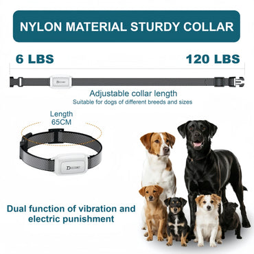 Electric Dog Training Collar Waterproof Dog Bark Collar Pet With Remote Control Rechargeable Anti Barking Device All Size Dogs Econic Blanks