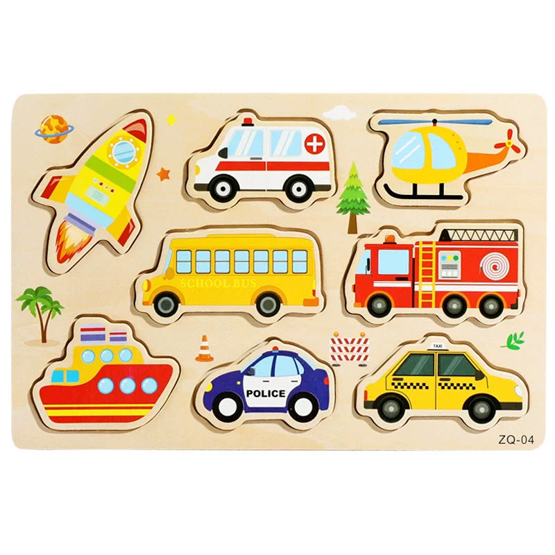 Baby Wooden Puzzles Montessori Toys 1 2 3 Years Toddler Toys Hand Grab Board Alphabet Number Cognition Learning Educational Toys Quick Pick Grocers