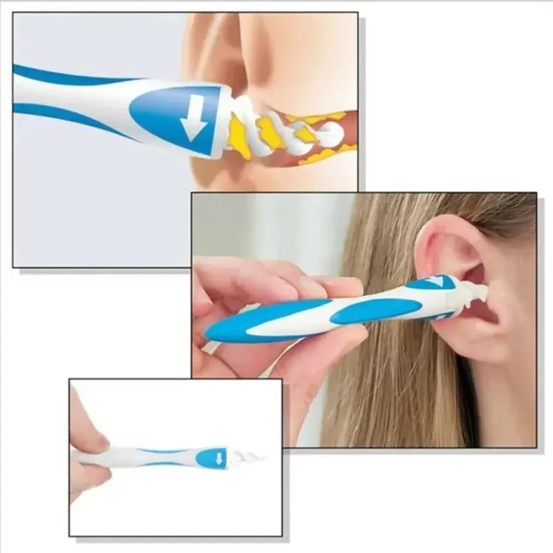Ear Wax Remover Tool Ear Cleaner With Soft Silicone 16 Replacement Tips Simply To Grab Extract Earwax Econic Blanks