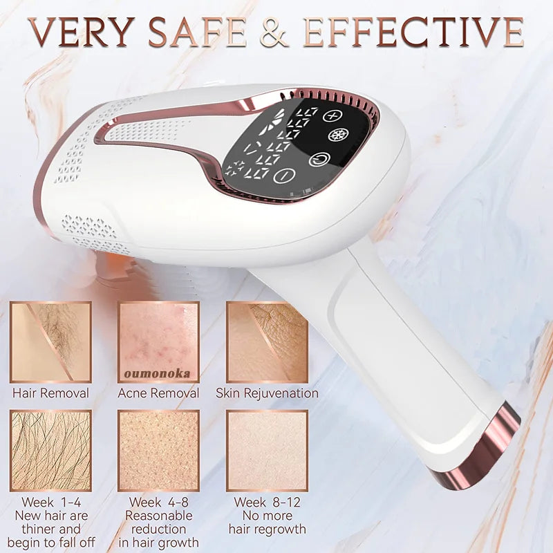999999 Flashes IPL Laser Epilator for Women Home Use Devices Hair Removal Painless Electric Epilator Bikini Dropshipping Econic Blanks