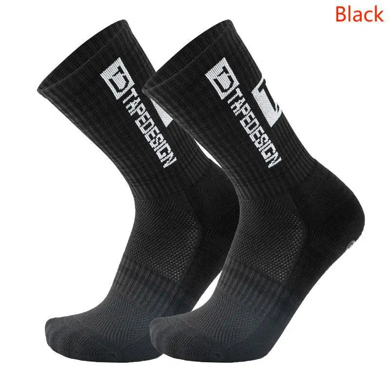TAPEDESIGN New Anti Slip Football Socks Soccer Sport Cycling Sport Socks For Kids and Adult Quick Pick Grocers