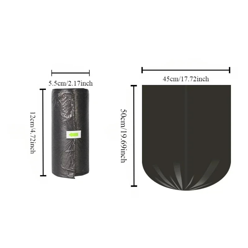 100PCS Mixed Color Thicken Disposable Garbage Bags Kitchen Storage Trash Can Liner Bags Protect Privacy Plastic Waste Bag Econic Blanks