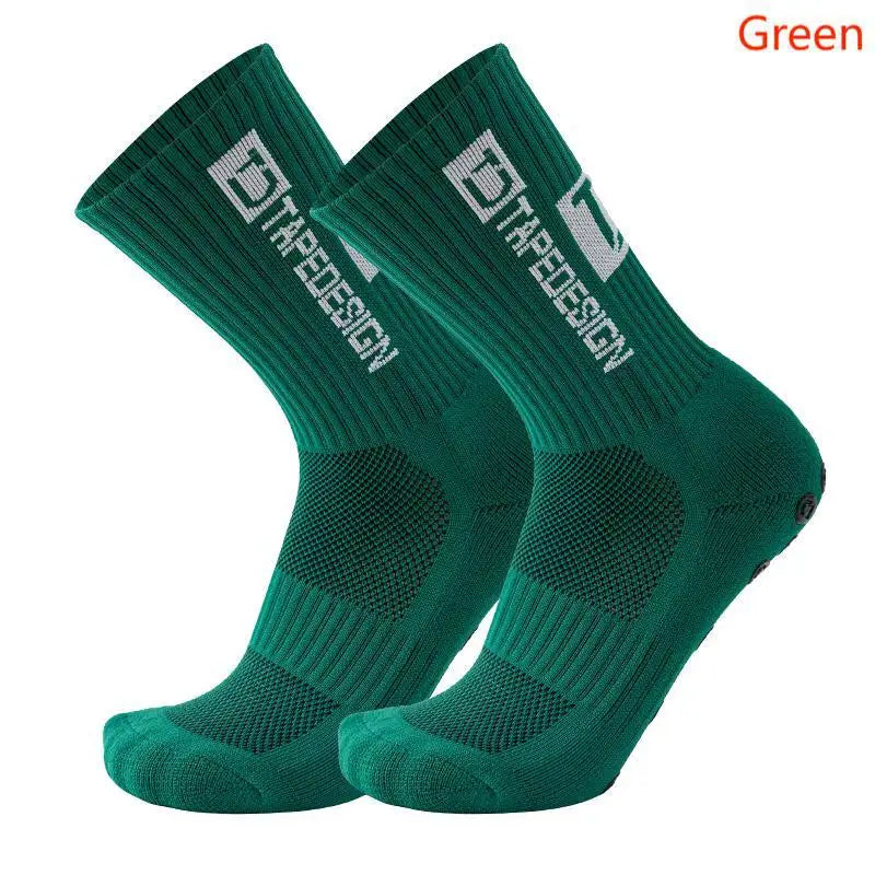 TAPEDESIGN New Anti Slip Football Socks Soccer Sport Cycling Sport Socks For Kids and Adult Quick Pick Grocers