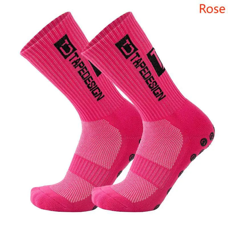 TAPEDESIGN New Anti Slip Football Socks Soccer Sport Cycling Sport Socks For Kids and Adult Quick Pick Grocers