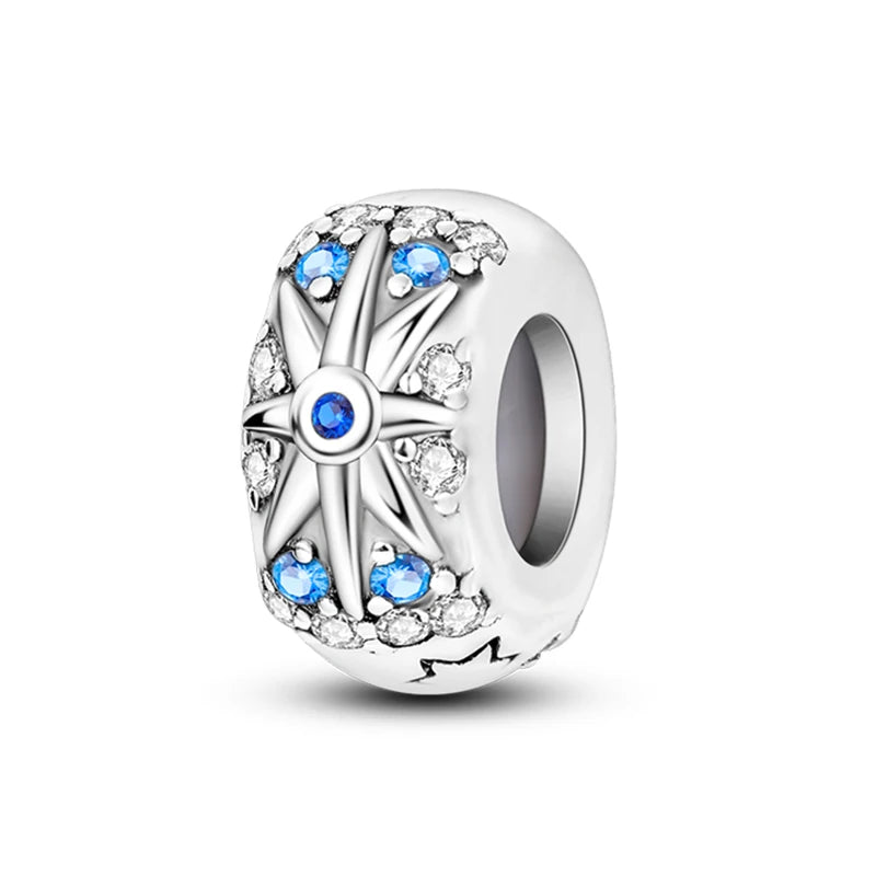 100% 925 Sterling Silver Rainbow Zircon Colorful Butterfly Dragon Shaped Silicone Stopper Charms Beads Fit DIY Bracelets Jewelry Econic Blanks