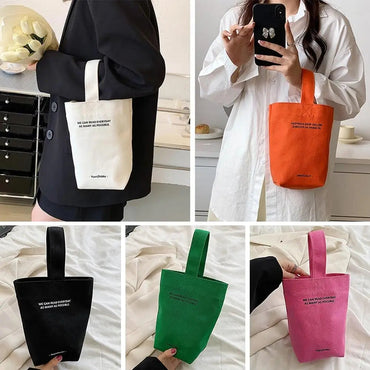 Casual Handbags Canvas Shoulder Crossbody Bags Large Capacity Shopper Bag Letters Shoulder Crossbody Bags Purse Econic Blanks