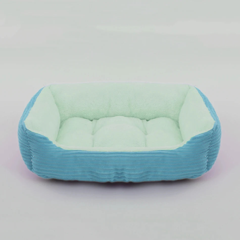 Bed for Dog Cat Pet Square Plush Kennel Medium Small Dog Sofa Bed Cushion Pet Calming Dog Bed House Pet Supplies Winter Quick Pick Grocers