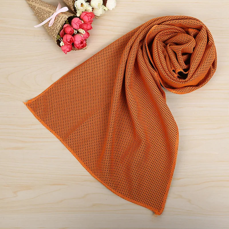 Cooling Ice Towel Cold Sports Towel Outdoor Microfiber Quick Drying Sports Fitness Cool Towel Camping Wiping Sweat Sports Towel Quick Pick Grocers