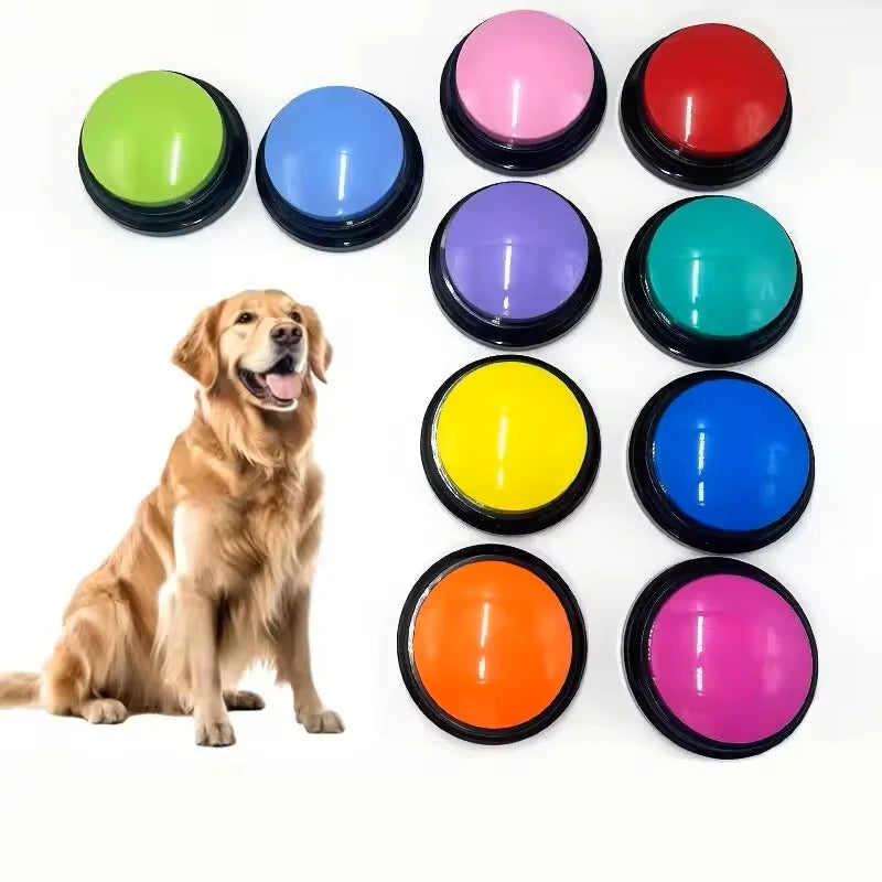 Dog Toys Funny Dog Recordable Pet Toys Travel Talking Pet Starters Pet Speaking Buttons Portable Cute Pet Supplies Econic Blanks