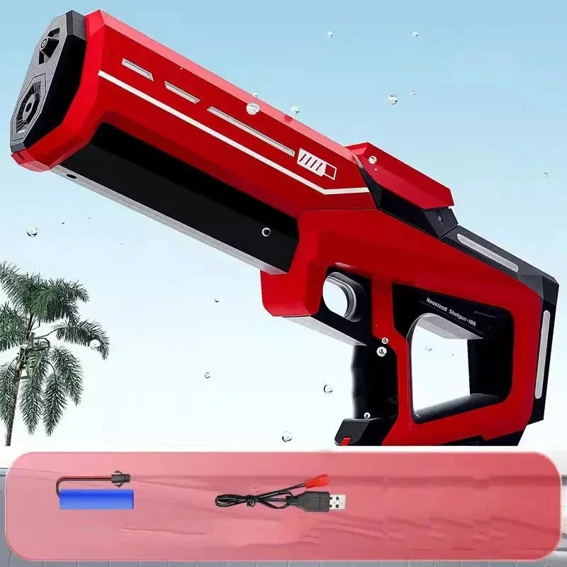 Electric Automatic Water Storage Gun Toys Portable Children Summer Beach Outdoor Fight Fantasy Spray Gun Toys Boy Kid Adult Game Econic Blanks