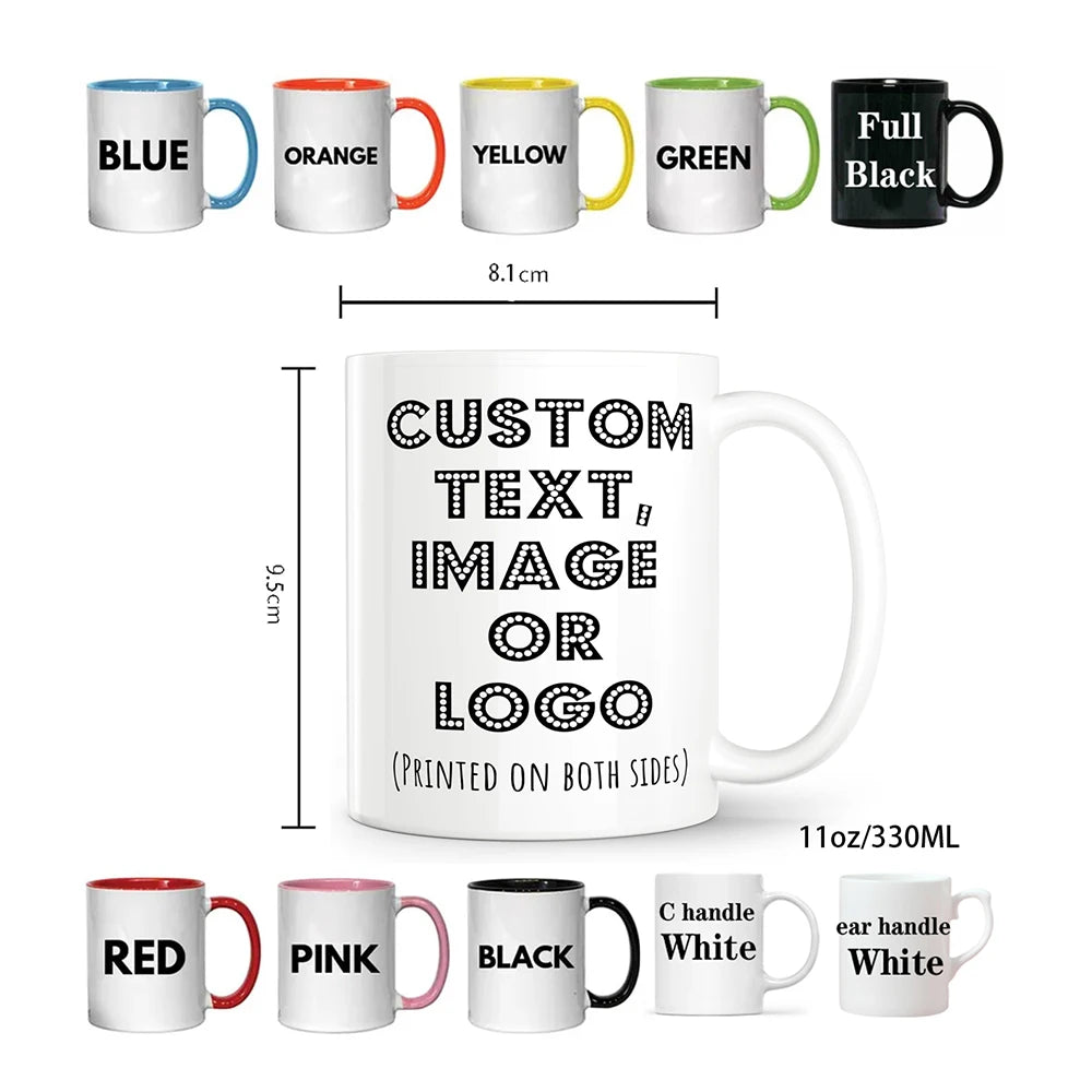 Personalised Your Photo Mug, Custom NAME IMAGE Cup,Customize Coffee Mugs, Tea Cups, Mothers' day, Fathers' day Wedding Gift Quick Pick Grocers