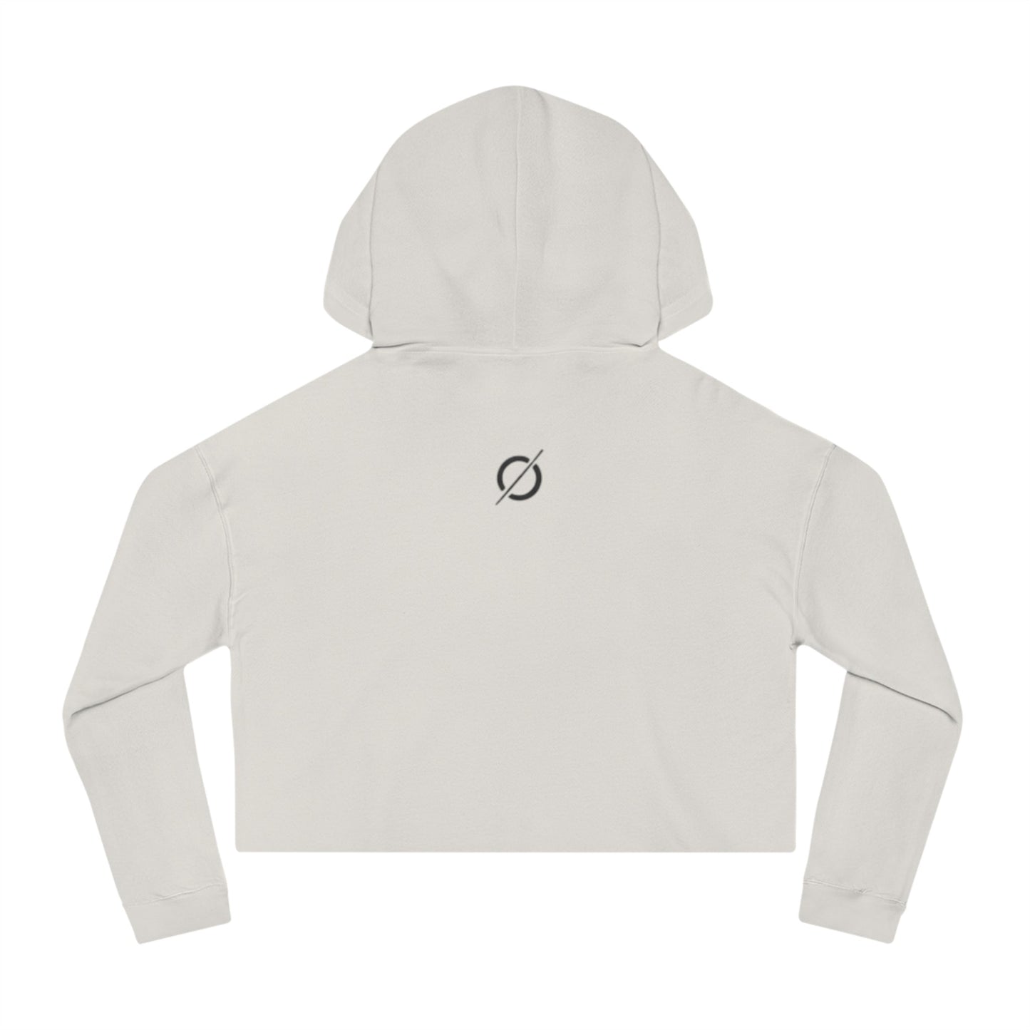 Cropped Hoodie Sweatshirt for Women with Cropped Design and Ribbed Cuffs Printify