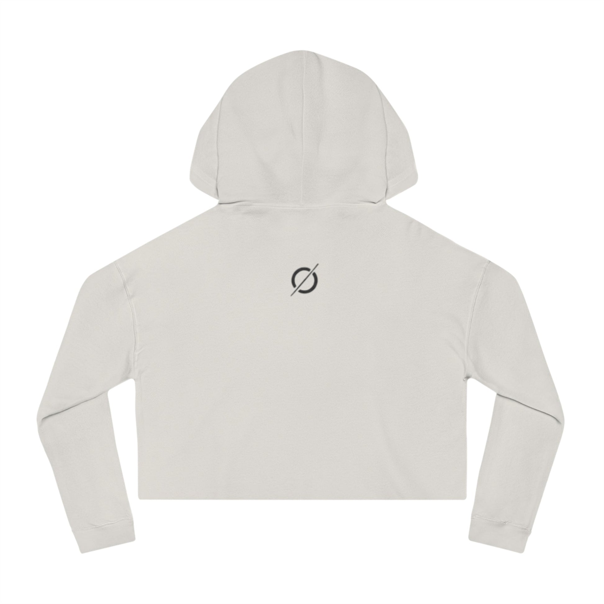 Cropped Hoodie Sweatshirt for Women with Cropped Design and Ribbed Cuffs Printify