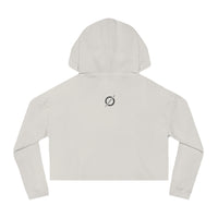 Cropped Hoodie Sweatshirt for Women with Cropped Design and Ribbed Cuffs Printify