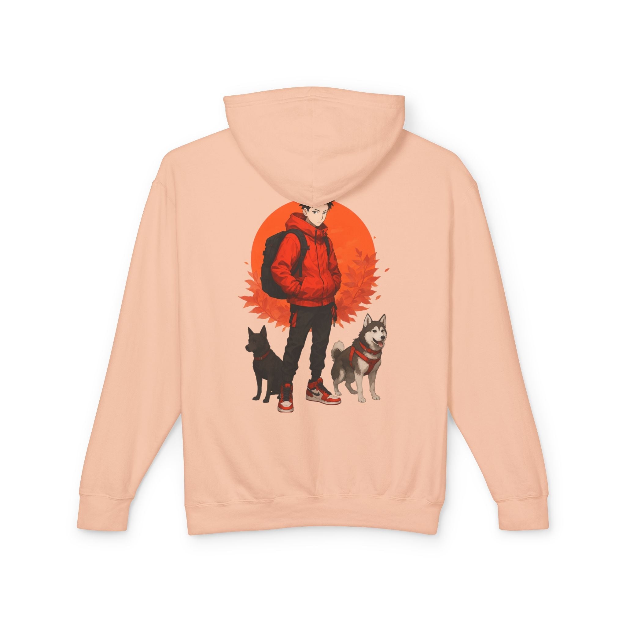 Artful Lightweight Hooded Sweatshirt for Art Enthusiasts and Young Adults Printify