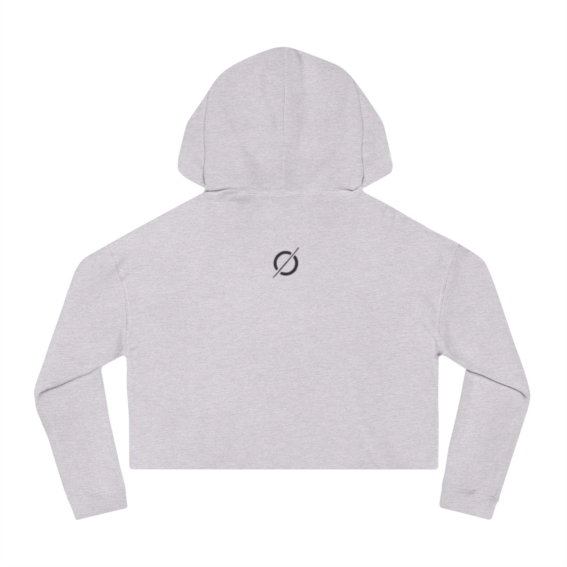 Cropped Hoodie Sweatshirt for Women with Cropped Design and Ribbed Cuffs Printify