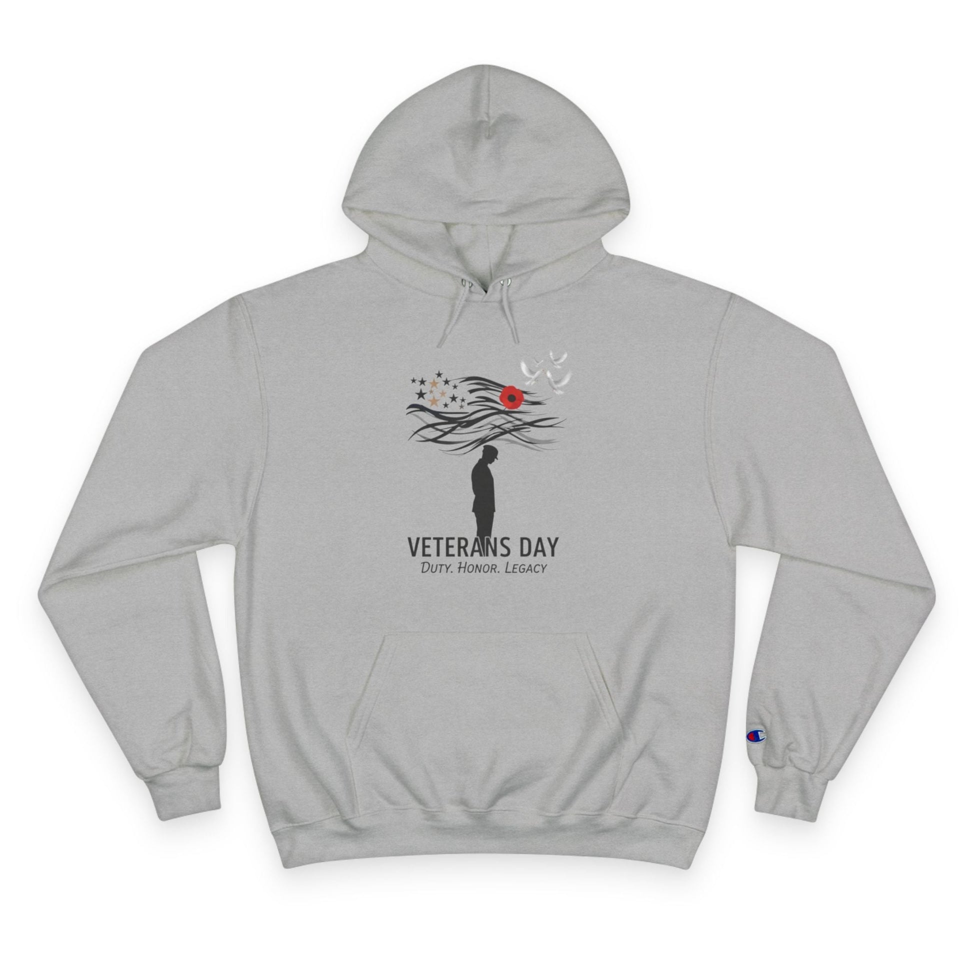 Veterans Day Champion Hoodie, Cozy Hoodie, Gift for Veterans, Memorial Day Apparel, Support Our Troops Printify