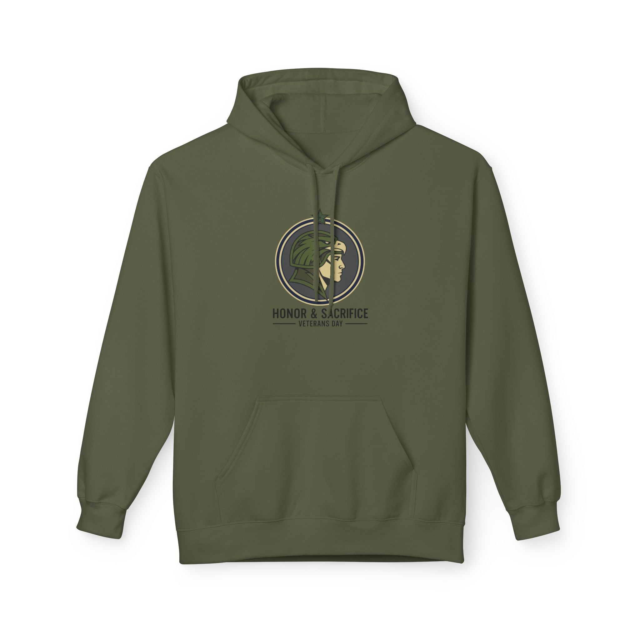 Fleece Hoodie - Honor & Sacrifice Design - Unisex Printify