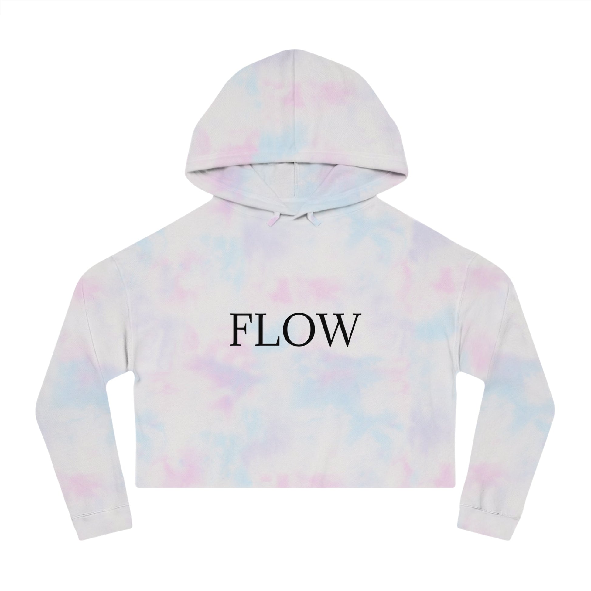Cropped Hoodie Sweatshirt for Women with Cropped Design and Ribbed Cuffs Printify