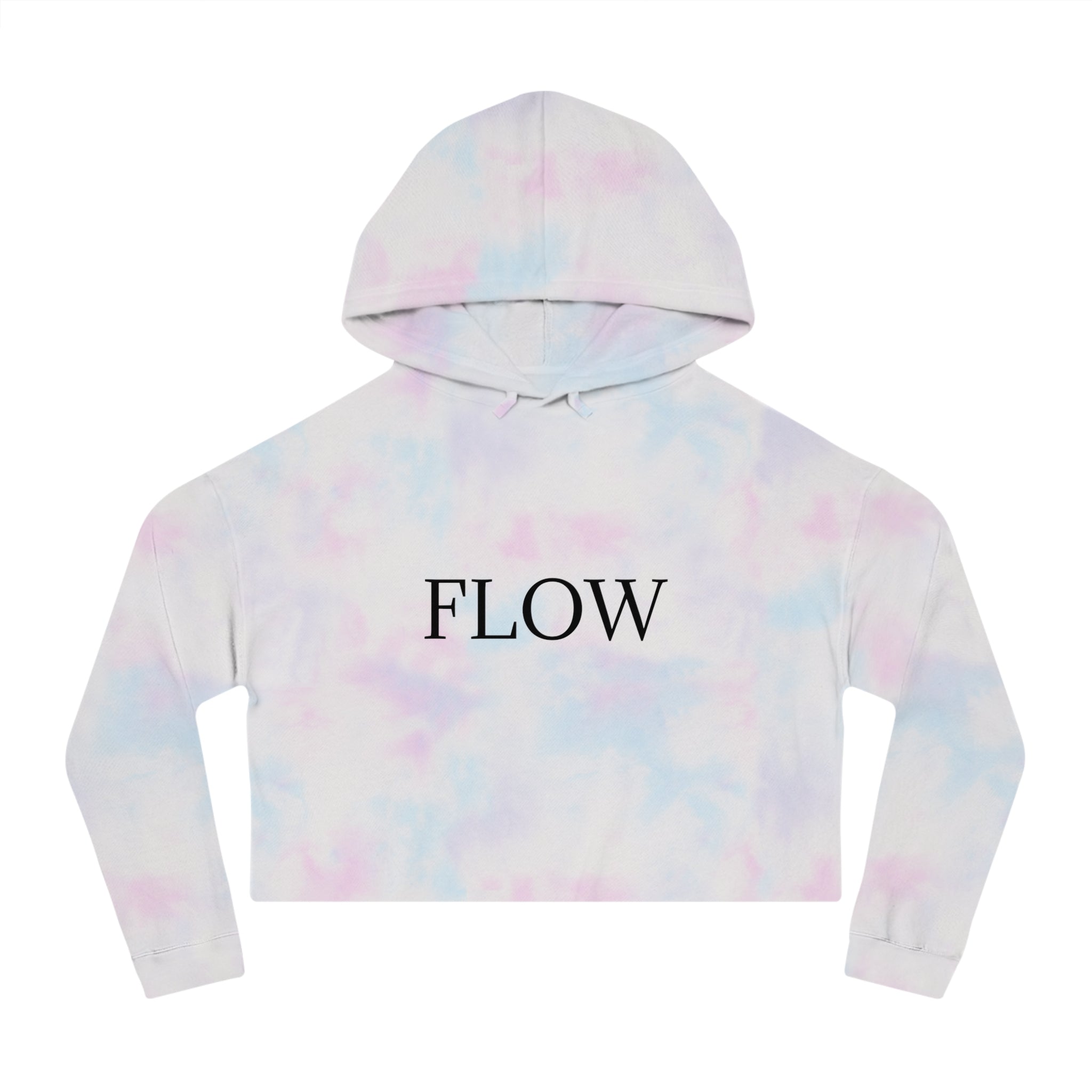 Cropped Hoodie Sweatshirt for Women with Cropped Design and Ribbed Cuffs Printify