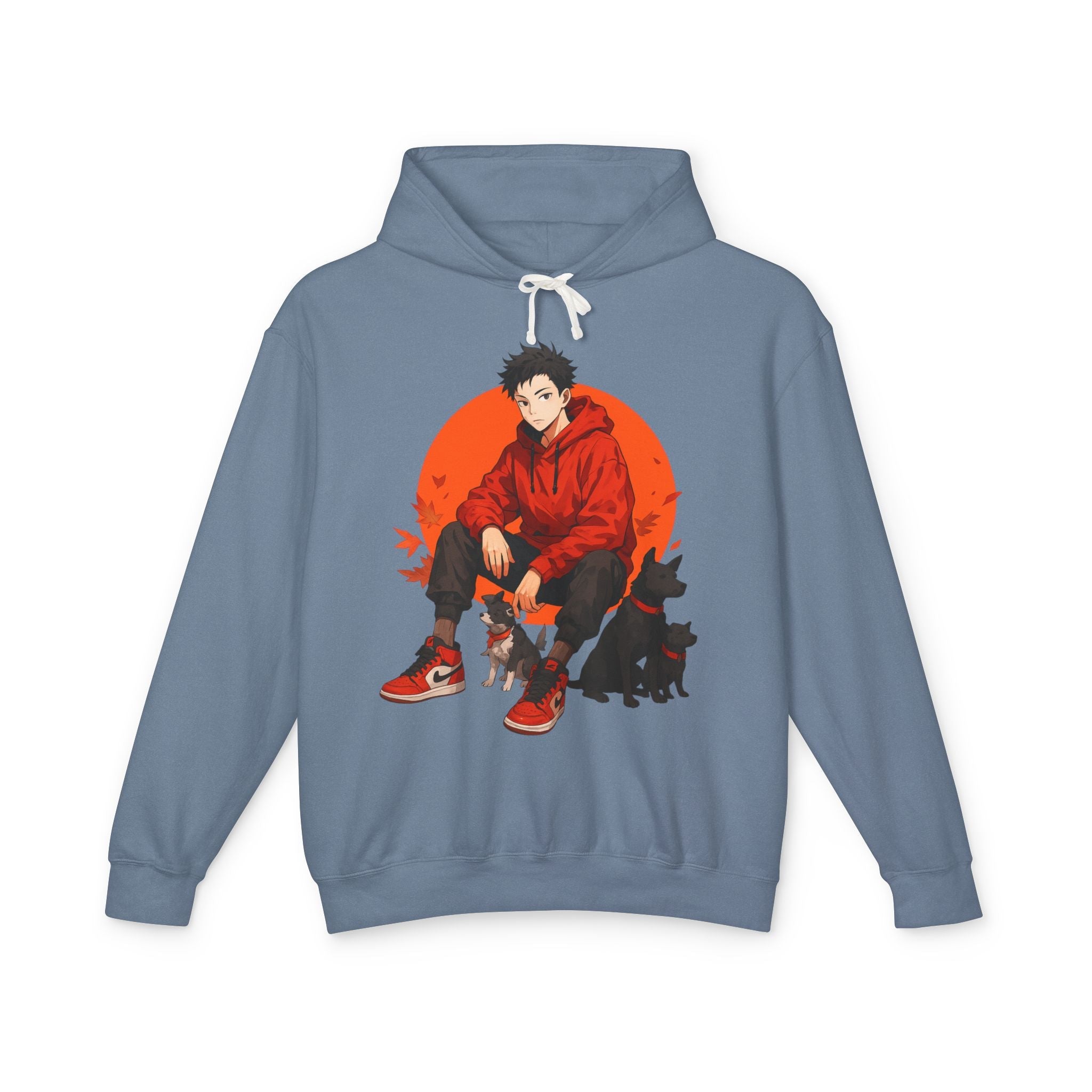 Artful Lightweight Hooded Sweatshirt for Art Enthusiasts and Young Adults Printify