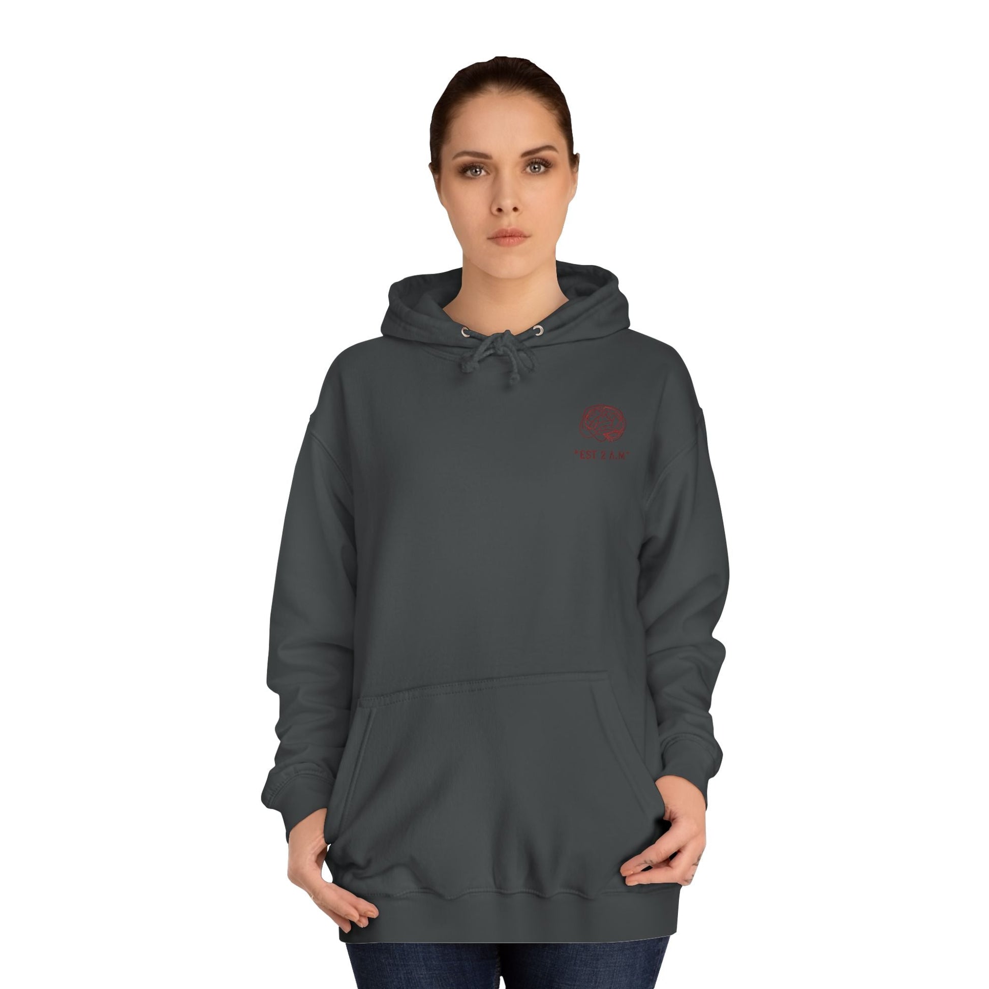 Unisex Overthinking Club Hoodie | Cozy College Gear, Thoughtful Gift for Students, Casual Wear, Relaxed Style, Brainy Humor Apparel Printify