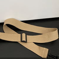 Large Capacity Nylon Crossbody Bag Casual Solid Color Messenger Shoulder Bag with Removable Strap Quick Pick Grocers