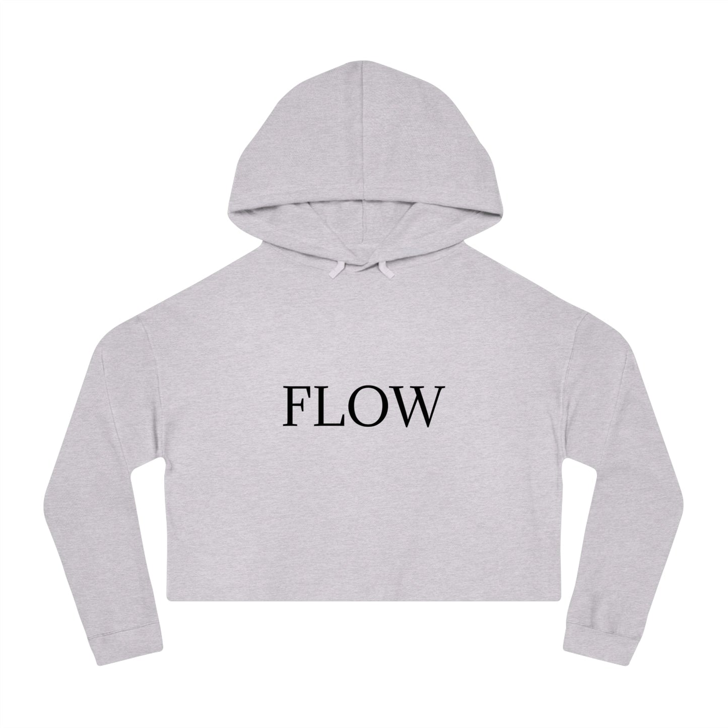 Cropped Hoodie Sweatshirt for Women with Cropped Design and Ribbed Cuffs Printify