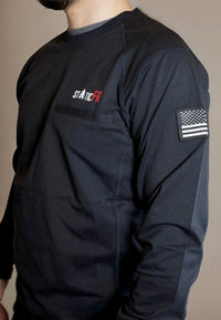 FR Crew Neck - Black Static FR
