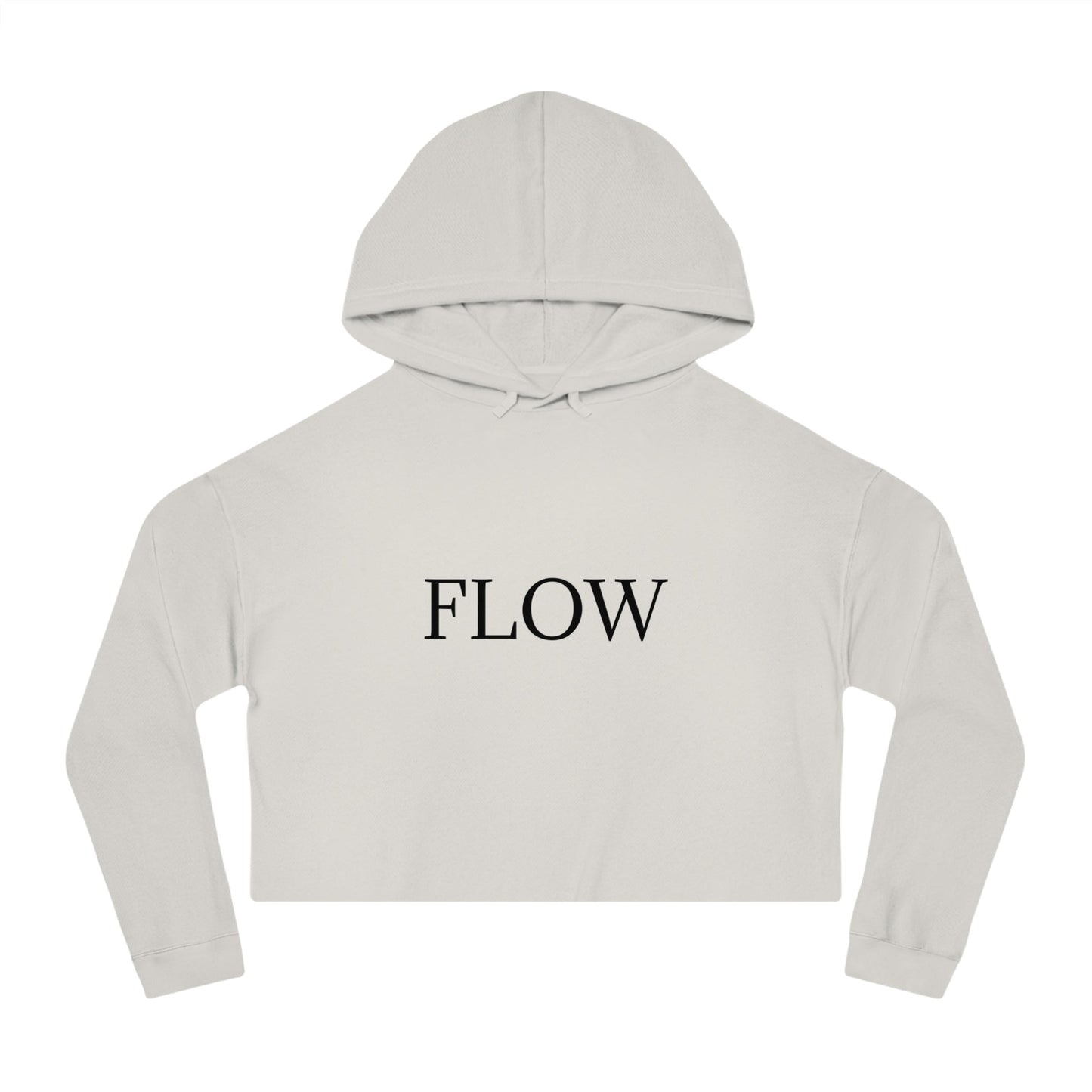 Cropped Hoodie Sweatshirt for Women with Cropped Design and Ribbed Cuffs Printify