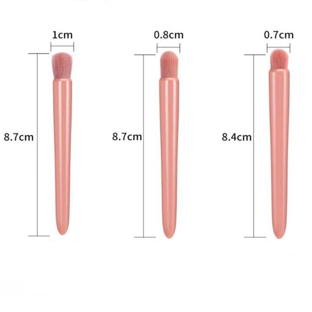 Easy-taken Travel Makeup Brush Set, COSHINE 5pcs Mini Complete Function Cosmetic Brushes Kit (5pcs with mirror) Quick Pick Grocers