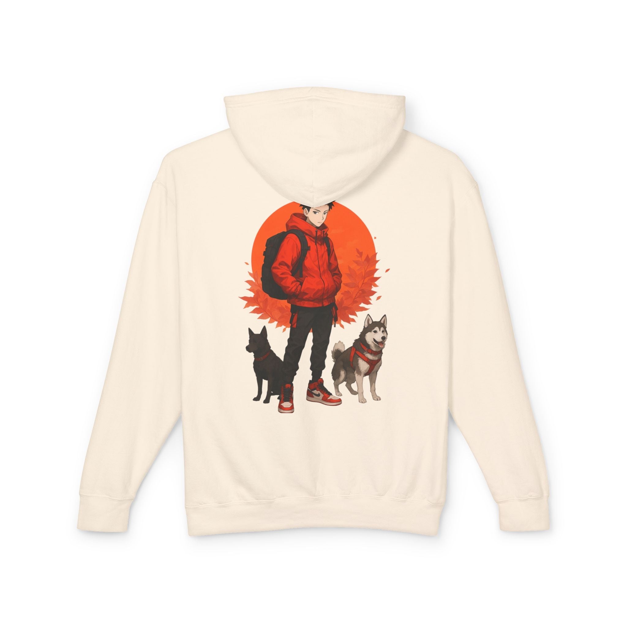 Artful Lightweight Hooded Sweatshirt for Art Enthusiasts and Young Adults Printify