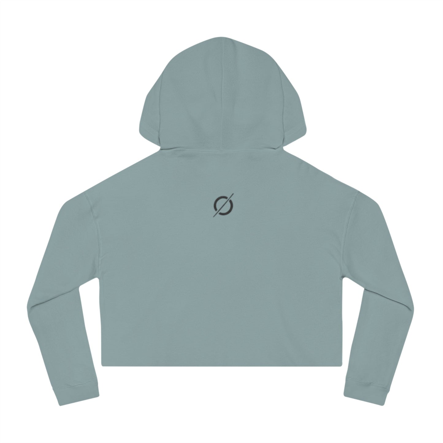 Cropped Hoodie Sweatshirt for Women with Cropped Design and Ribbed Cuffs Printify