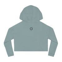 Cropped Hoodie Sweatshirt for Women with Cropped Design and Ribbed Cuffs Printify