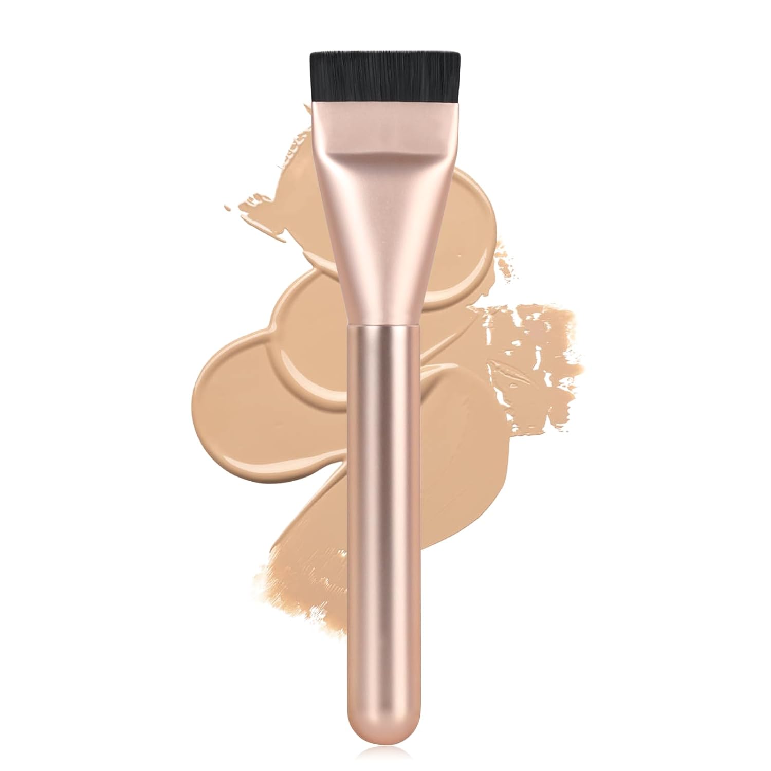 Flat Foundation Brush,Korean Makeup Brush Spatula Facial Brush for Liquid Foundation,Premium Face Makeup Brush for Blending Cream Quick Pick Grocers