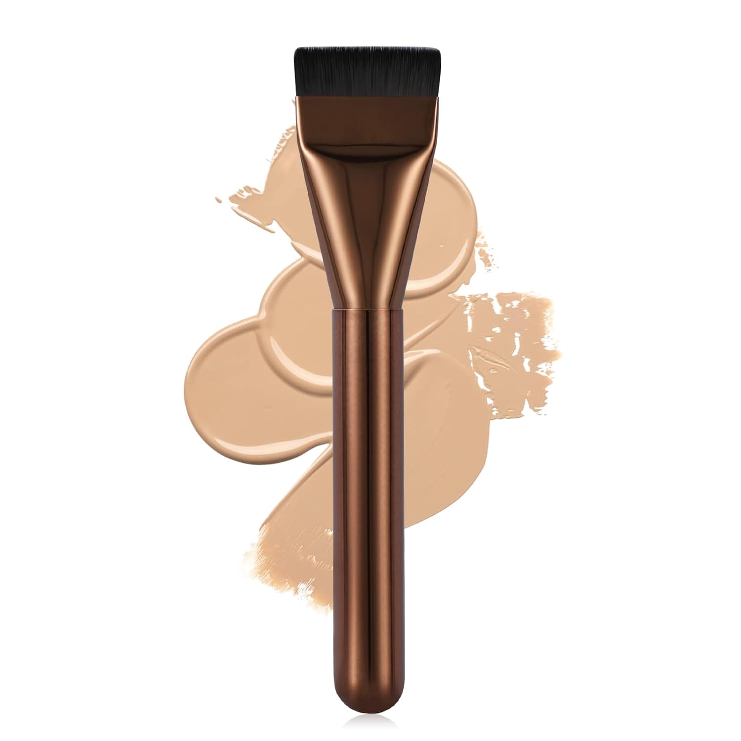 Flat Foundation Brush,Korean Makeup Brush Spatula Facial Brush for Liquid Foundation,Premium Face Makeup Brush for Blending Cream Quick Pick Grocers