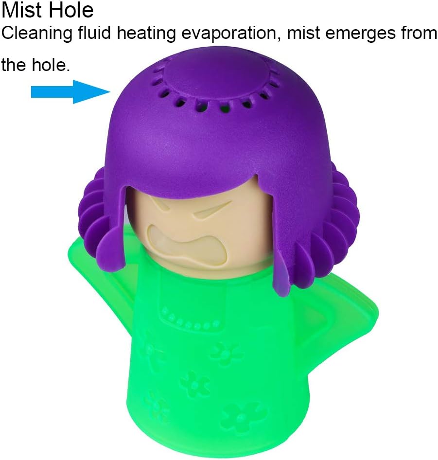 Angry Mom Microwave Cleaner, Mad Mama Microwave Steam Cleaner, Just Add Vinegar and Water, Easily Cleans the Crud in Minutes Quick Pick Grocers