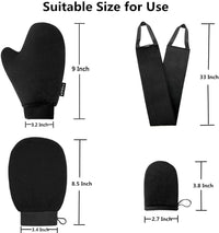 Yvoier Streakless Self Tanning Mitt Applicator Kit, 5 Pack Self Tanner Mitt with Tanning Glove, Self Tanner Back Applicator, Tanning Brush, Mini Face Glove and Exfoliating Mitt Quick Pick Grocers