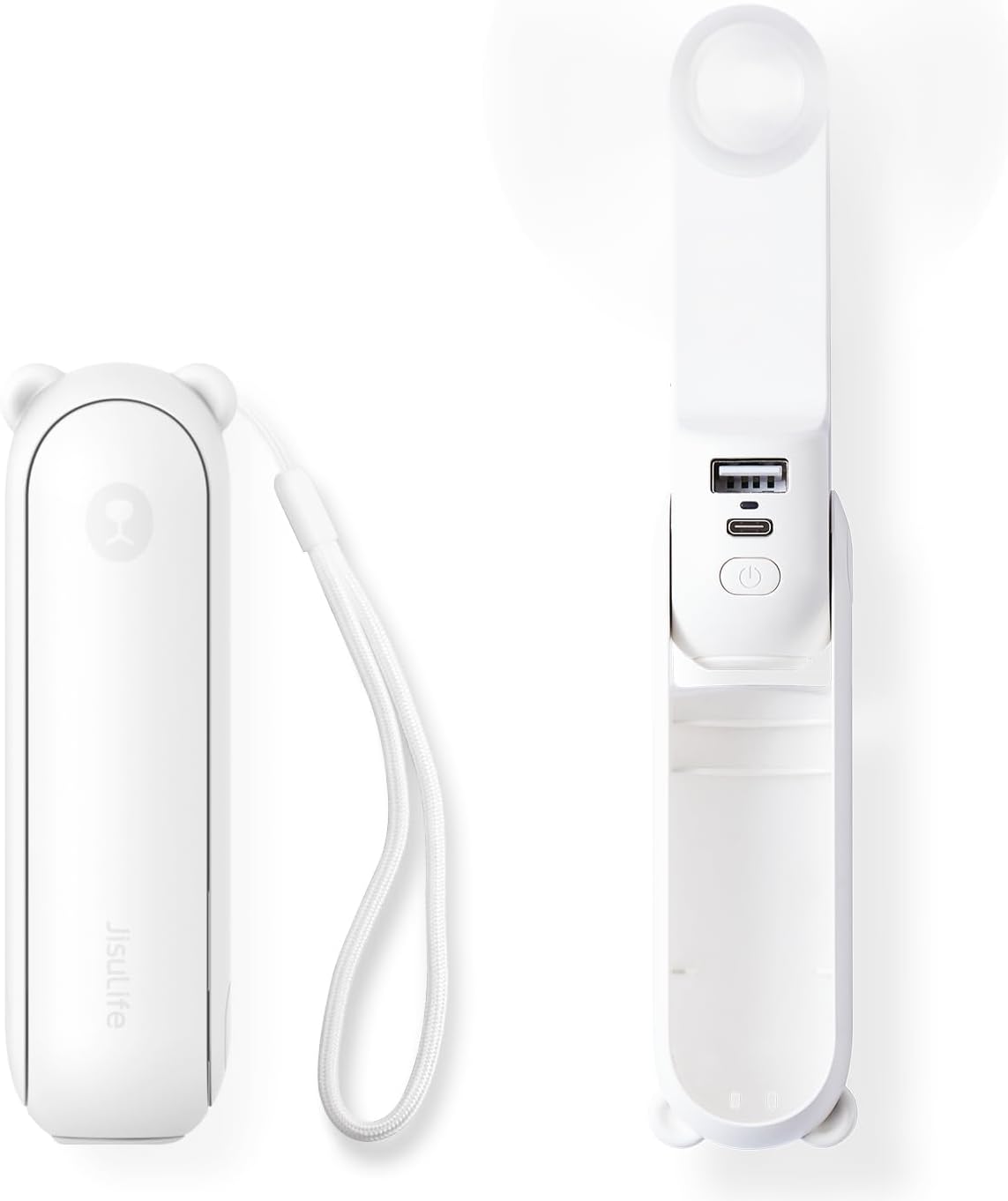 JISULIFE 3 IN 1 Handheld Mini Fan - Portable Fan & Power Bank & Flashlight, 19H Max Cooling, USB Rechargeable, Pocket-Sized for Travel, Cruise, Concerts, Makeup, 2026 Summer Gifts for Women Quick Pick Grocers