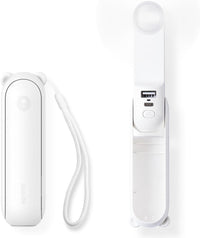 JISULIFE 3 IN 1 Handheld Mini Fan - Portable Fan & Power Bank & Flashlight, 19H Max Cooling, USB Rechargeable, Pocket-Sized for Travel, Cruise, Concerts, Makeup, 2026 Summer Gifts for Women Quick Pick Grocers