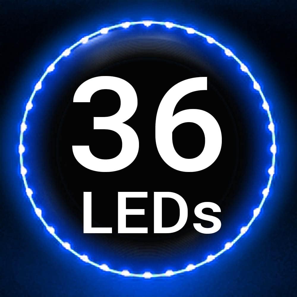 TOSY Flying Disc - 108 RGB Multicolor or 36 Monocolor LEDs, Super Bright, Smart Modes, Easter Basket Stuffers Gift, Camping Toy for Kid/Teen/Adult, Auto Light Up, Rechargeable, Waterproof, 175g Quick Pick Grocers